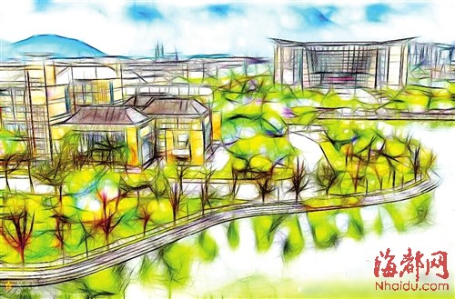 大學男生用照片“手繪”福師大　“畫”出朦朧美