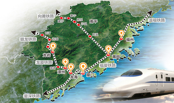 閩城際環(huán)線2018年形成 福州地鐵6號(hào)線2019年建成