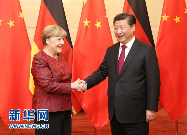 習(xí)近平會(huì)見德國(guó)總理默克爾
