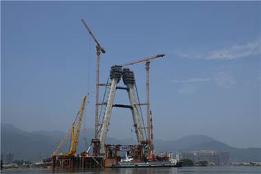 速遞！閩侯二橋正式進(jìn)入主橋橋面施工階段